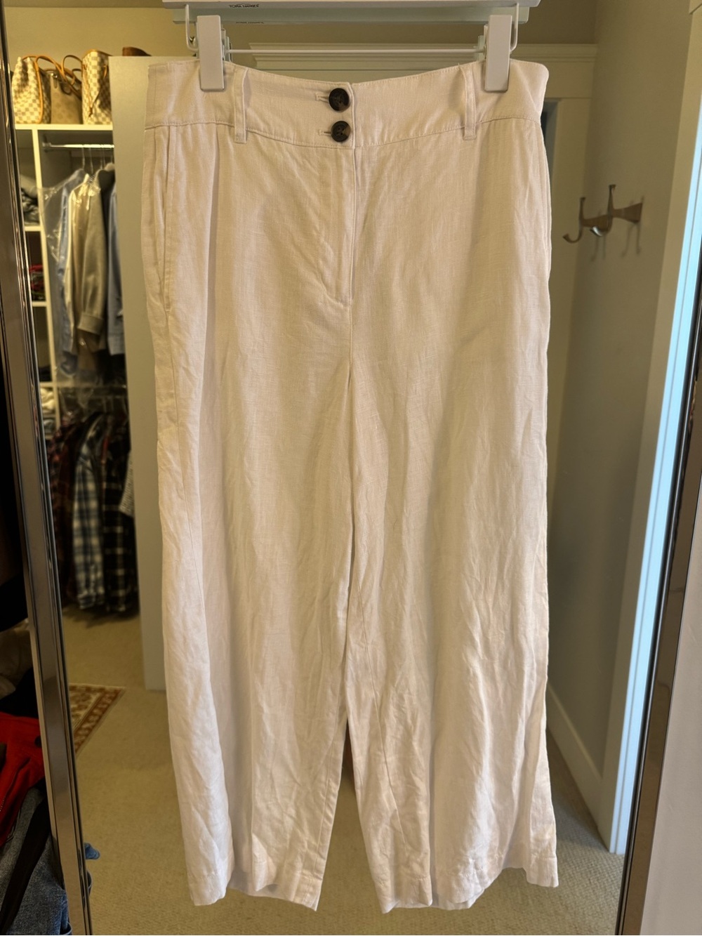 Boden Wide-Leg Linen Blend Pants